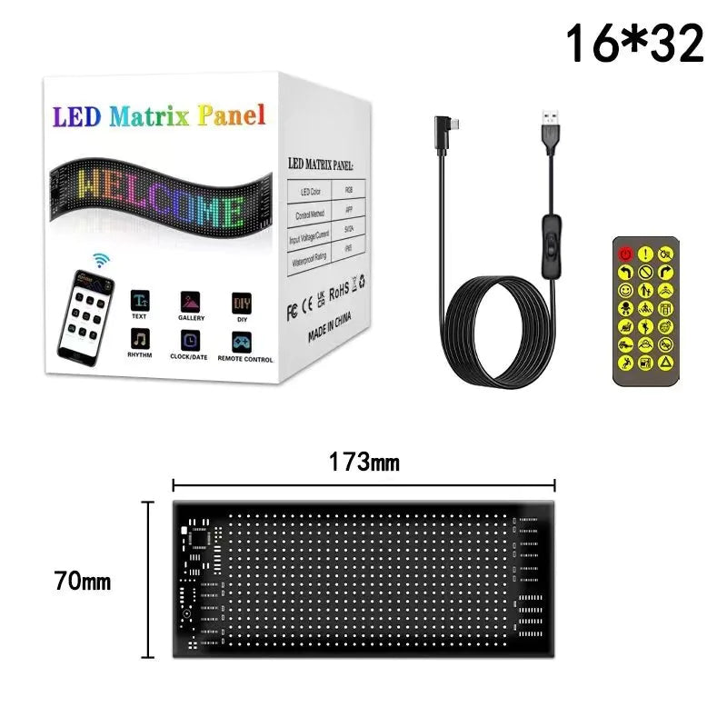 PM Customs™ LED Display – Devil Eyes & Custom Animations (Multiple Sizes)